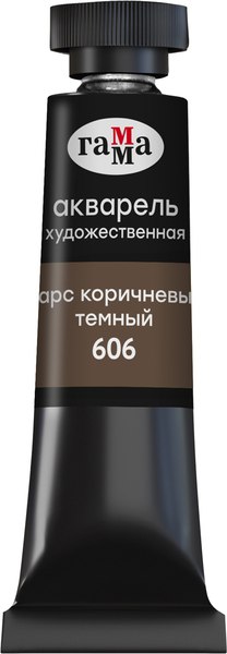 Акварельная краска ГАММА Старый мастер / 111021606 (9мл, марс коричневый темный)