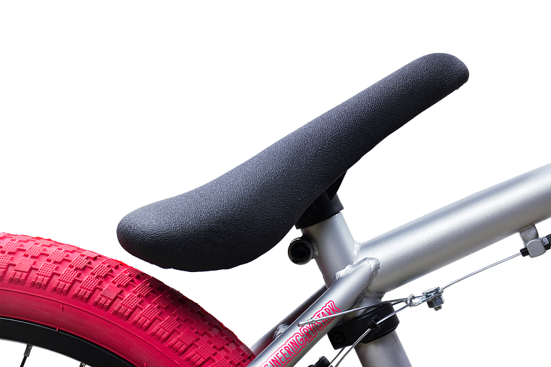 Велосипед STARK Madness BMX 1 2025 (серебристый матовый/розовый/розовый) — фото 4