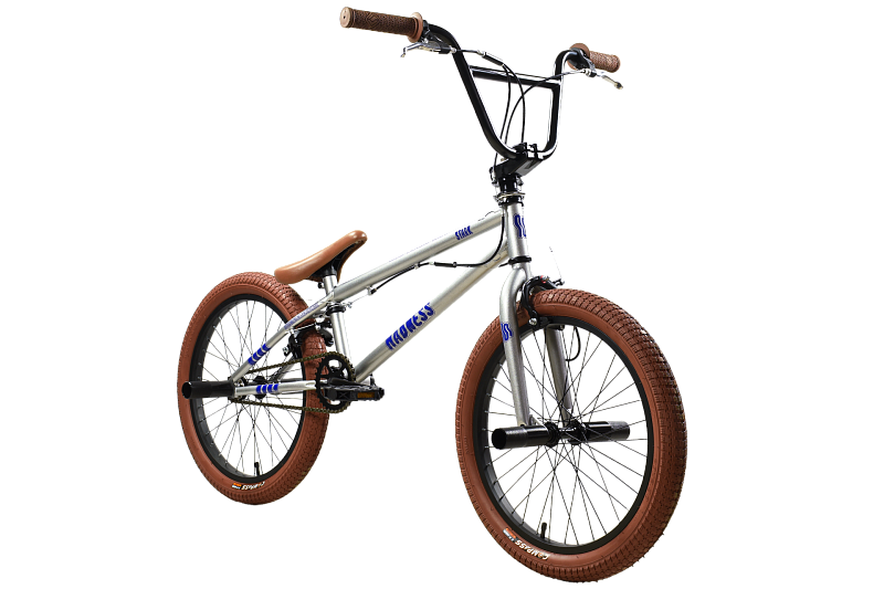 Велосипед STARK Madness BMX 2 2025 (серебристый/фиолетовый/песочный) — фото 2