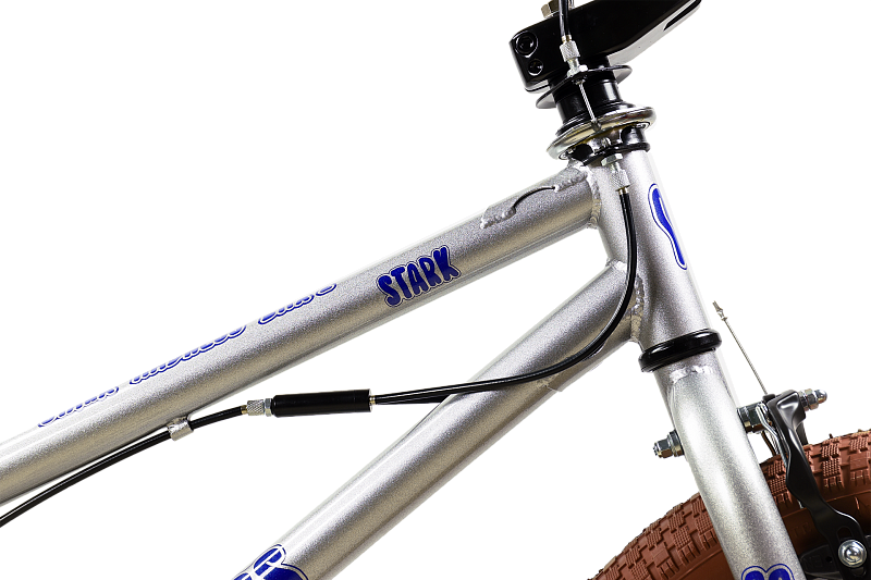 Велосипед STARK Madness BMX 2 2025 (серебристый/фиолетовый/песочный) — фото 3
