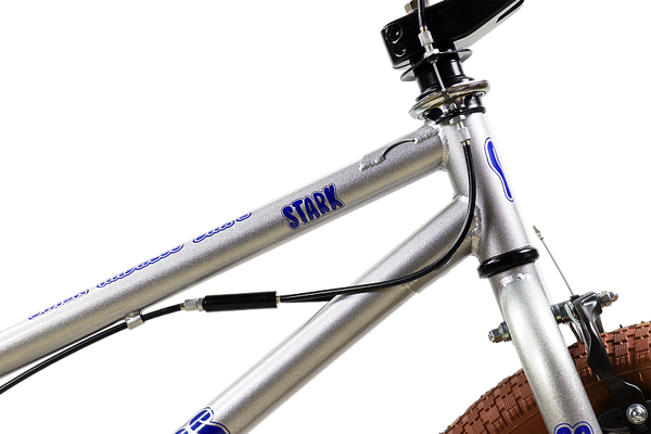 Велосипед STARK Madness BMX 2 2025 (серебристый/фиолетовый/песочный)