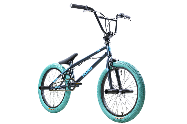 Велосипед STARK Madness BMX 2 2025 (темно-еловый матовый/голубой/голубой)