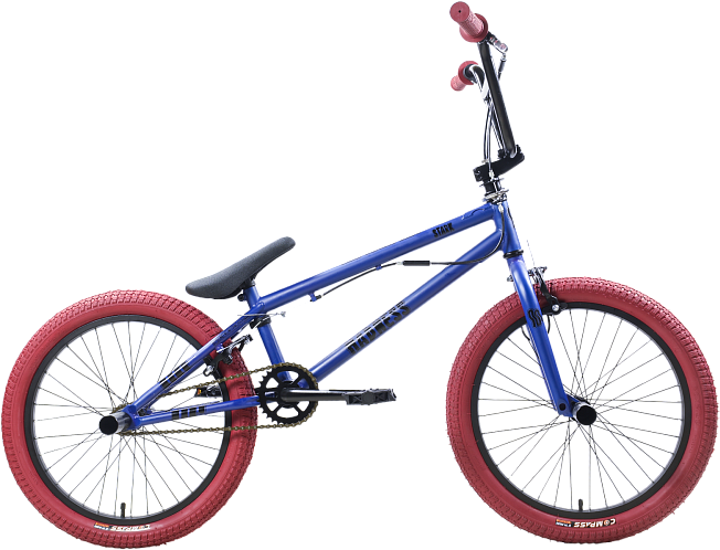 Велосипед STARK Madness BMX 2 2025 (фиолетовый матовый/черный/бургунди, разобранный, в коробке)
