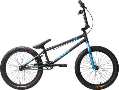 Велосипед STARK Madness BMX 4 2025 (графит матовый/синий металлик/черный) - 