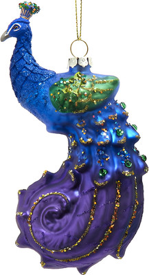 

Елочная игрушка, Christmas 2024. Яркий павлин / T3672