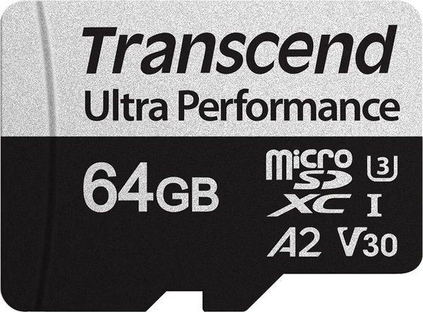 Карта памяти Transcend MicroSD UHS-I U3 A2 64GB (TS64GUSD340S)