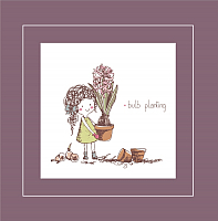 

Картина, Девочка с цветком в вазоне / РК-016