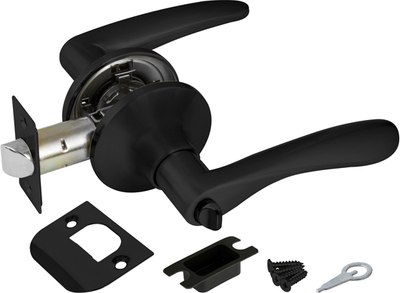 Ручка дверная Ajax furniture DK610 BL-BK 6010 BL-B (черный) - 