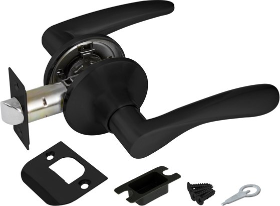 Ручка дверная Ajax furniture DK610 BL-PS 6010 BL-P (черный)