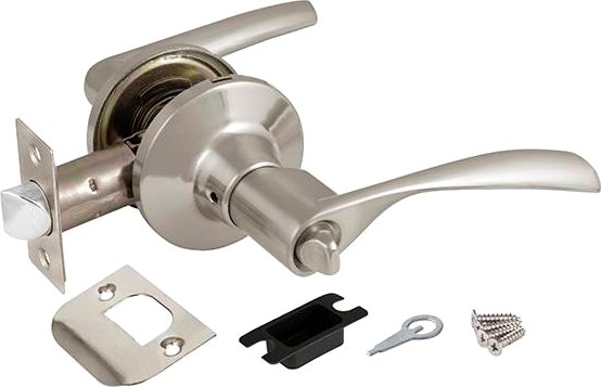 Ручка дверная Ajax furniture DK610 SN-BK 6010 SN-B (матовый никель)