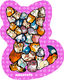 Пазл Leader Toys Кот / МТ12334 (фиолетовый) -