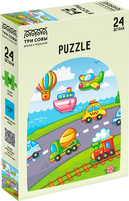 Развивающая игра Три совы Maxi Транспорт / ПК24М_54518 (24эл) - 