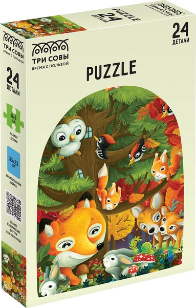 Развивающая игра Три совы Maxi Лесная компания / ПК24М_54529 (24эл)
