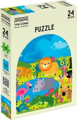 Развивающая игра Три совы Maxi Сафари-парк / ПК24М_54517 (24эл) - 