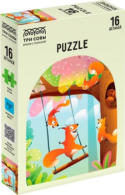 Развивающая игра Три совы Maxi Веселые бельчата / ПК16М_54504 (16эл) - 