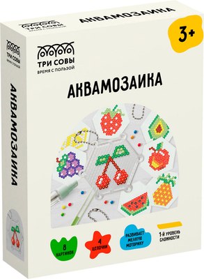 Развивающая игра Три совы Аквамозаика Фруктовый компот / AQB_54294 - 