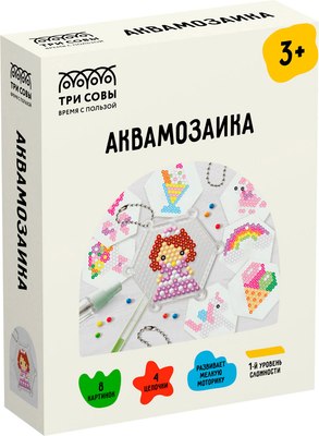 Развивающая игра Три совы Аквамозаика Принцесса / AQB_54292 - 
