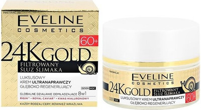 Крем для лица Eveline Cosmetics 24k Gold Эксклюзивный ультравосстанавливающий 60+ (50мл) -