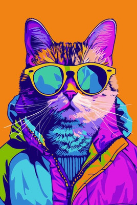 

Картина по номерам, Яркий кот / 67923