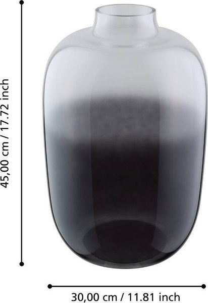 Ваза Eglo Culasi 421388 (стекло, дымчатый серый)