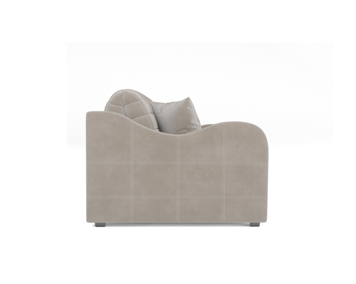 Диван Mebel-Ars Аккордеон Барон №4 НПБ 155x200 (бархат бежевый Star Velvet 6 Light Beige) — фото 3