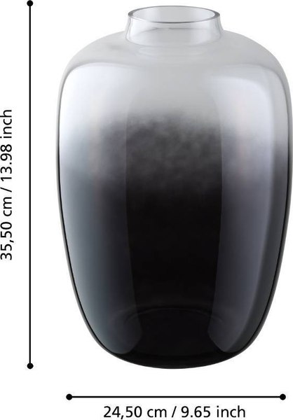Ваза Eglo Culasi 421392 (стекло, дымчатый серый)