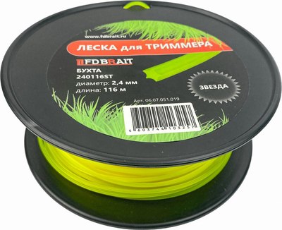 

Леска для триммера, 2.40x116 / 240116 ST