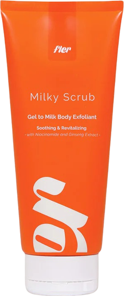 Скраб для тела Fler Milky Scrub/Gel to Milk Body Exfoliant с ниац. и экстр. женьшеня (200мл)