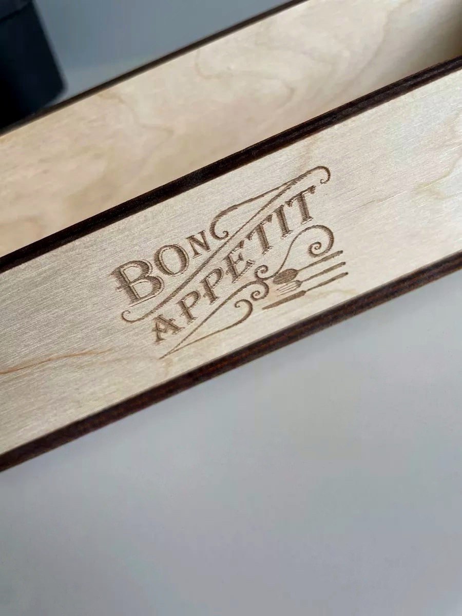 Органайзер для столовых приборов ОМурМебель Bon appetit (бежевый) — фото 4