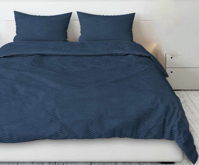 Комплект постельного белья Бояртекс Креп-Жатка №19-4118 Темный деним 2сп с европростыней -