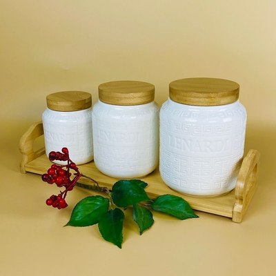Набор емкостей для хранения Lenardi Bamboo 140-132 - 