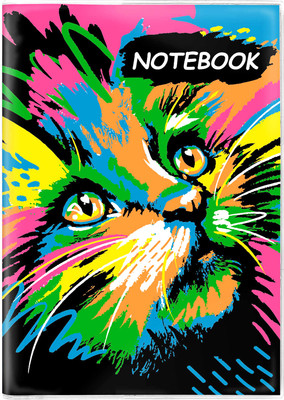 

Записная книжка, Notebook Красочная кошка / 64108