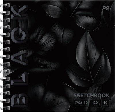 

Скетчбук, Black. Leaves / Скв40гр_64602