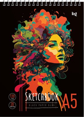 

Скетчбук, Stylish girl / СА520гр_58725