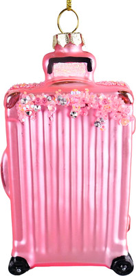 

Елочная игрушка, Christmas 2024. Розовый чемодан / T3701