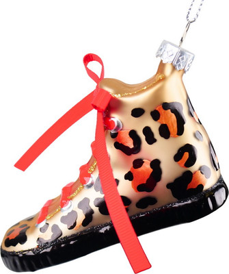 

Елочная игрушка, Christmas 2024. Леопардовый кед / ZCI24016