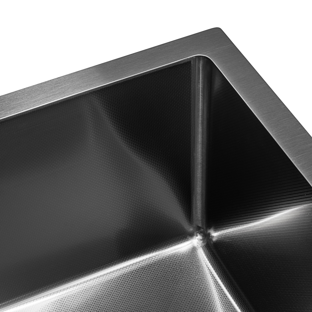 Мойка кухонная Arfeka Eco AR 50x50 (Black PVD Nano Decor Millet Grains) — фото 4