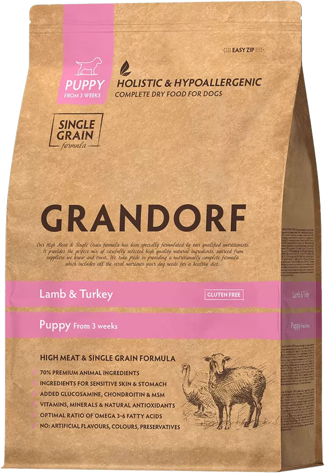 Сухой корм для собак Grandorf Dog Puppy Lamb & Turkey (1кг)