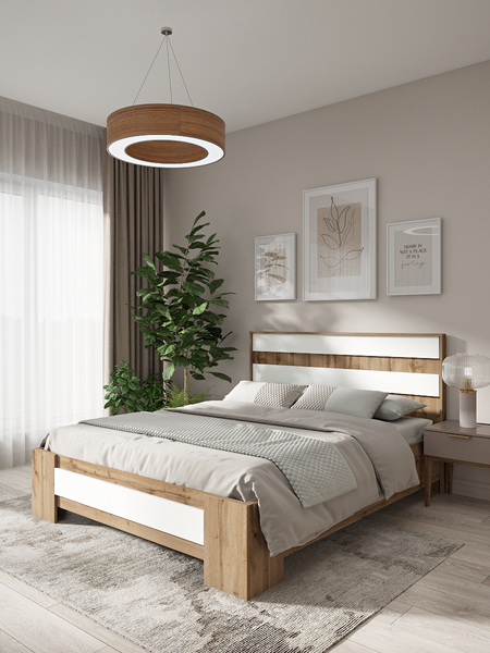 Купить Полуторная кровать EcoWood Ивдель 140x200 / ECO.001.00069.140-200.376WML/101SE-2 в Бобруйске