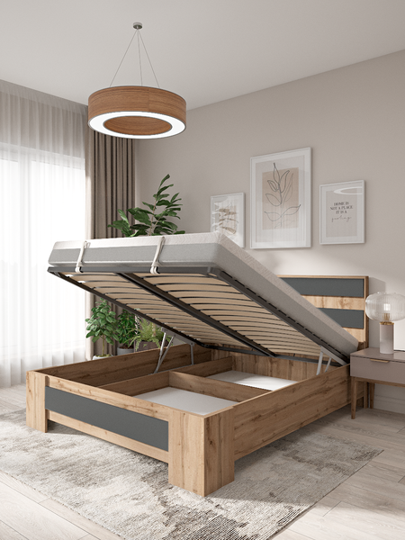 Купить Полуторная кровать EcoWood Ивдель 120x200 / ECO.001.00069.120-200.376WML/665PO-2 в Бобруйске