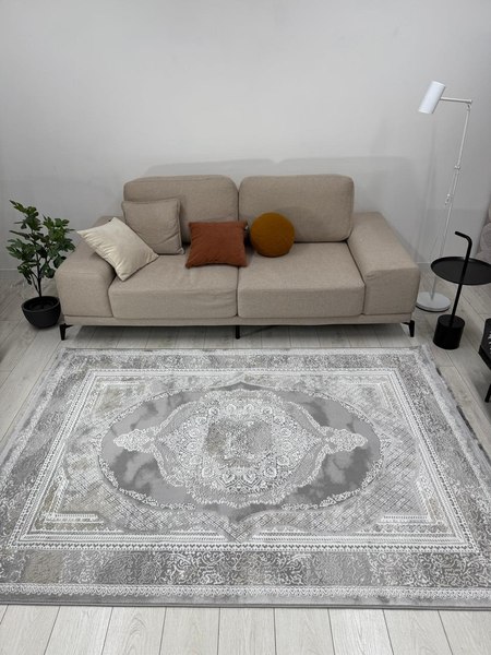 Ковер Radjab Carpet Афина Прямоугольник 1032A / 12967RK (3x5, Grey/Beige)
