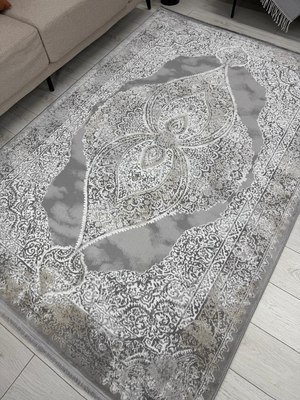 Ковер Radjab Carpet Афина Прямоугольник 9017A / 12910RK (3x4, Grey/Beige)