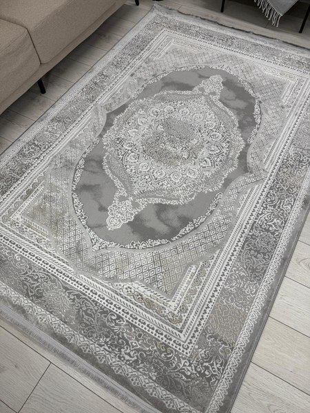 Ковер Radjab Carpet Афина Прямоугольник 1032A / 12962RK (1.6x3, Grey/Beige)