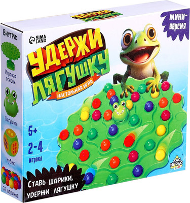 

Настольная игра, Kids. Удержи лягушку ZD-078B / 10725878