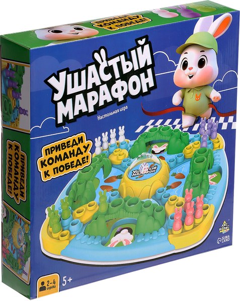 Настольная игра Лас Играс Kids. Ходилка. Ушастый марафон / 10269562