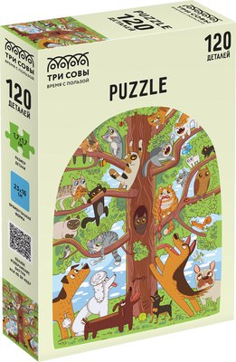 Пазл Три совы Охота на котов / ПК120_54592 (120эл) - 