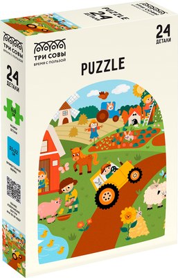 Развивающая игра Три совы Maxi На ферме / ПК24М_54512 (24эл) - 