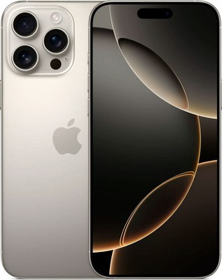 Смартфон Apple iPhone 16 Pro Max 1TB (природный титан) - 