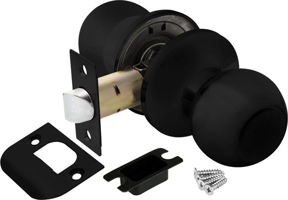 Ручка дверная Ajax furniture DK682 BL-PS 6082 BL-P (черный)