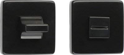 Фиксатор дверной защелки VELA Steel WC-Quadro (черный) - 